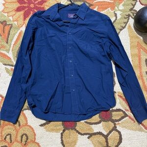 Untuckit Men's Blue Button-Up Jacket